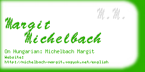 margit michelbach business card